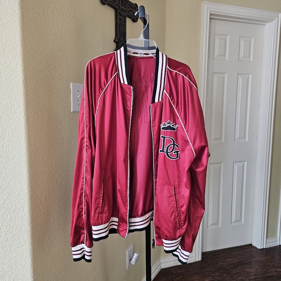 Dolce & Gabbana Logo Zipped Bomber Jacket Size 50/L - Picture 8 of 13